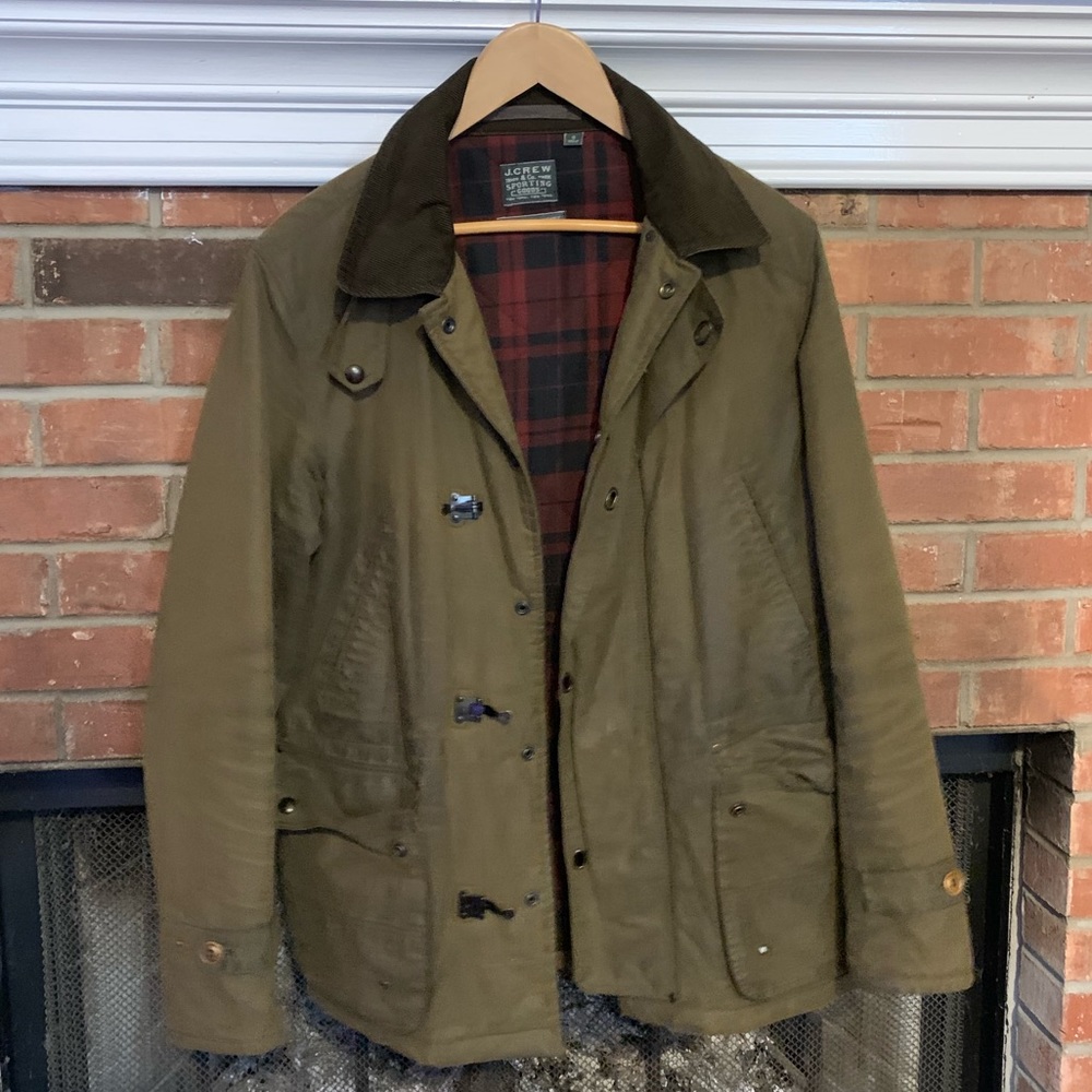 J. Crew Woodland Waxed Cotton Oil Cloth Jacket